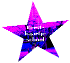 5-puntige ster: Kerst-kaartje school
